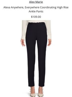 Alex Marie Anywhere Ankle Suit Pants NWT